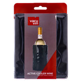 Vacu vin wijnkoeler zwart