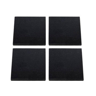 Geen merk onderzetter graniet 10x10cm 4 stuks