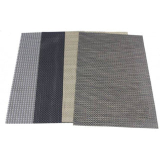 Placemat 30x45cm poly gevlochten assorti
