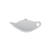 Theezakjeshouder theepot 12cm keramiek wit