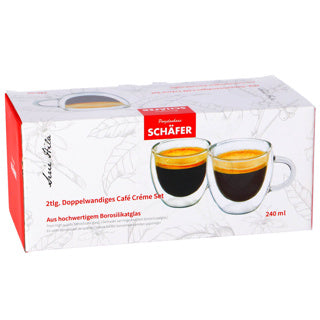 Schäfer mok dubbelwandig 240ml set van 2
