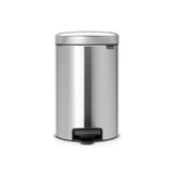 Brabantia pedaalemmer newicon 12l mat staal