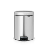 Brabantia pedaalemmer newicon 5l mat staal