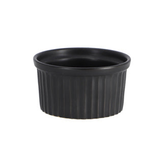 Crème brulee schaaltje zwart 9x5cm