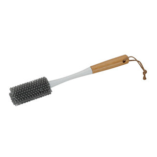 Clean home flessenborstel bamboe en siliconen rond