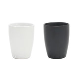 Koffiemok zonder oor zwart of wit 340 ml