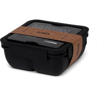 No brand senza lunch box 1100 ml tarwestro zwart