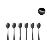 Amefa theelepels black 6 stuks