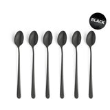 Amefa latte lepels black 6 stuks