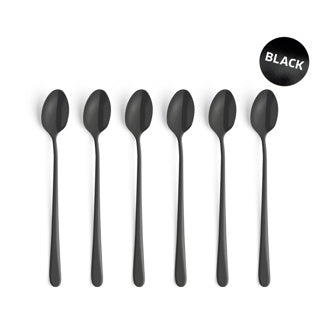 Amefa latte lepels black 6 stuks