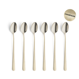 Amefa latte lepels champagne 6 stuks