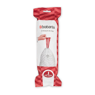 Brabantia perfectfit afvalzak, code j, 23l, 20 stuks