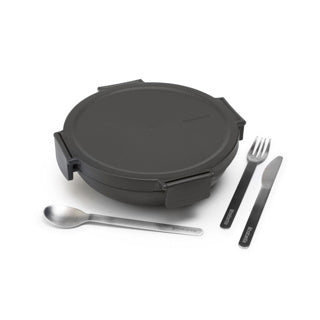 Brabantia lunchkom make take 1l donkergrijs