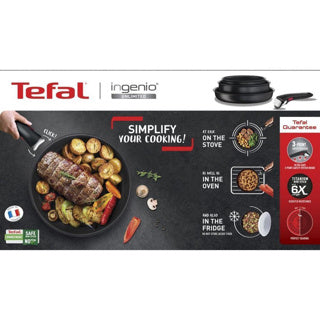 Tefal koekenpan set 3-delig ( 24 28cm + handgreep)