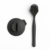 Brabantia sinkside afwasborstel met zuignaphouder dark grey