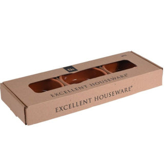 Excellent houseware tapasschalen terracotta 3 stuks