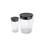 Brabantia tasty+ maatbeker set 2 delig dark grey