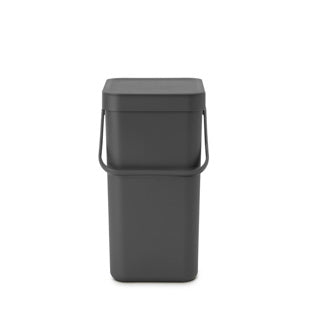 Brabantia afvalemmer sort go 12l grijs