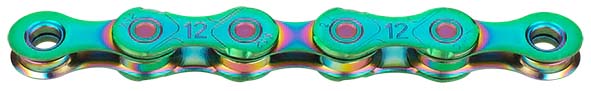 Shimano kmc ketting x12 chain kmc x12 126 links aurora green