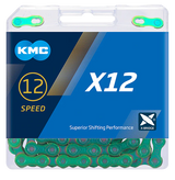 Shimano kmc ketting x12 chain kmc x12 126 links aurora green