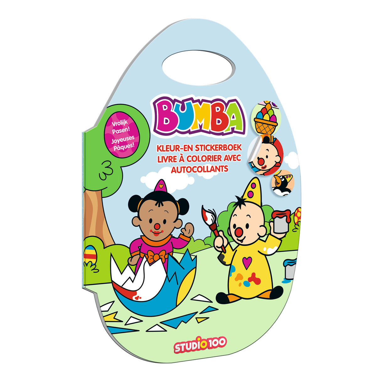 Studio 100 bumba kleur- en stickerboek pasen