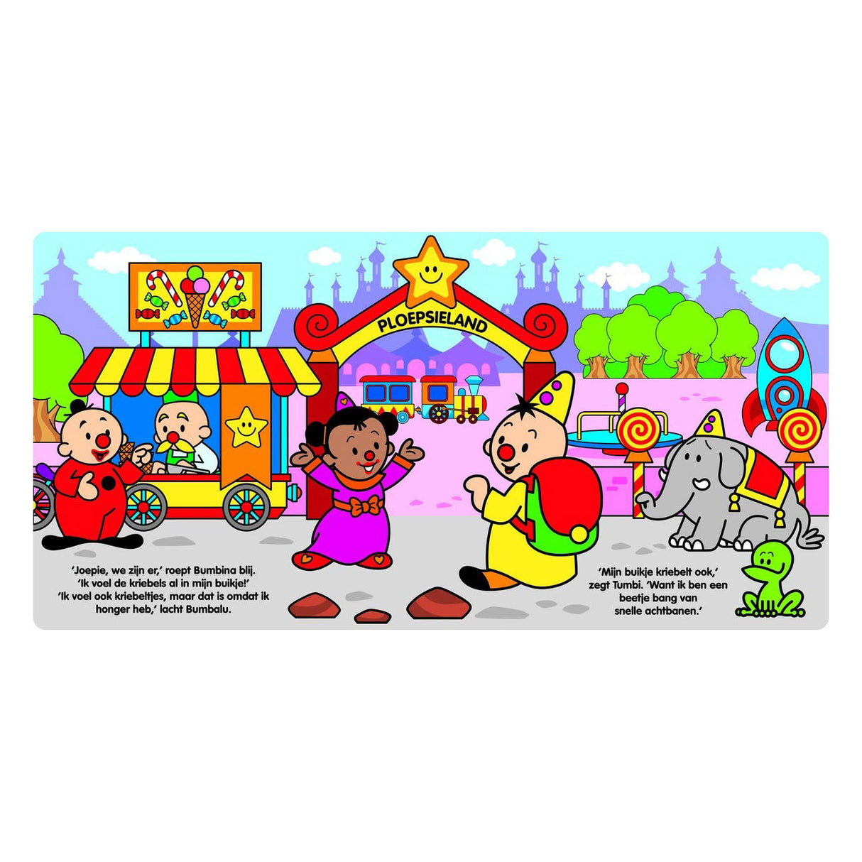 Studio 100 bumba kartonboek met flapjes pretpark
