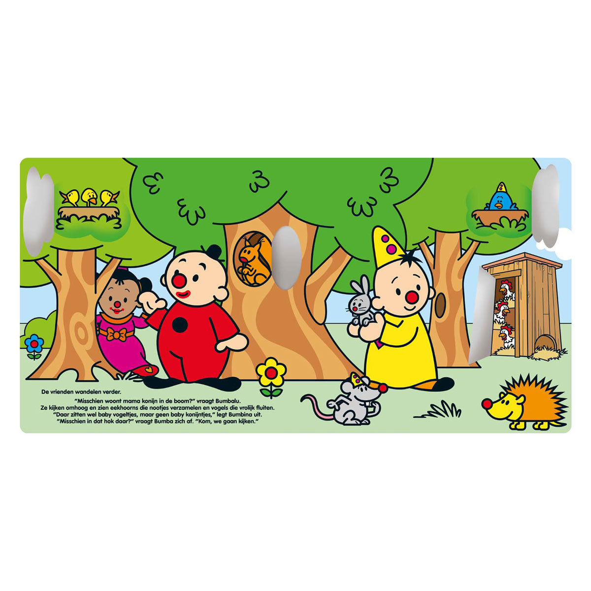 Bumba kartonboek met flapjes - wie woont waar?