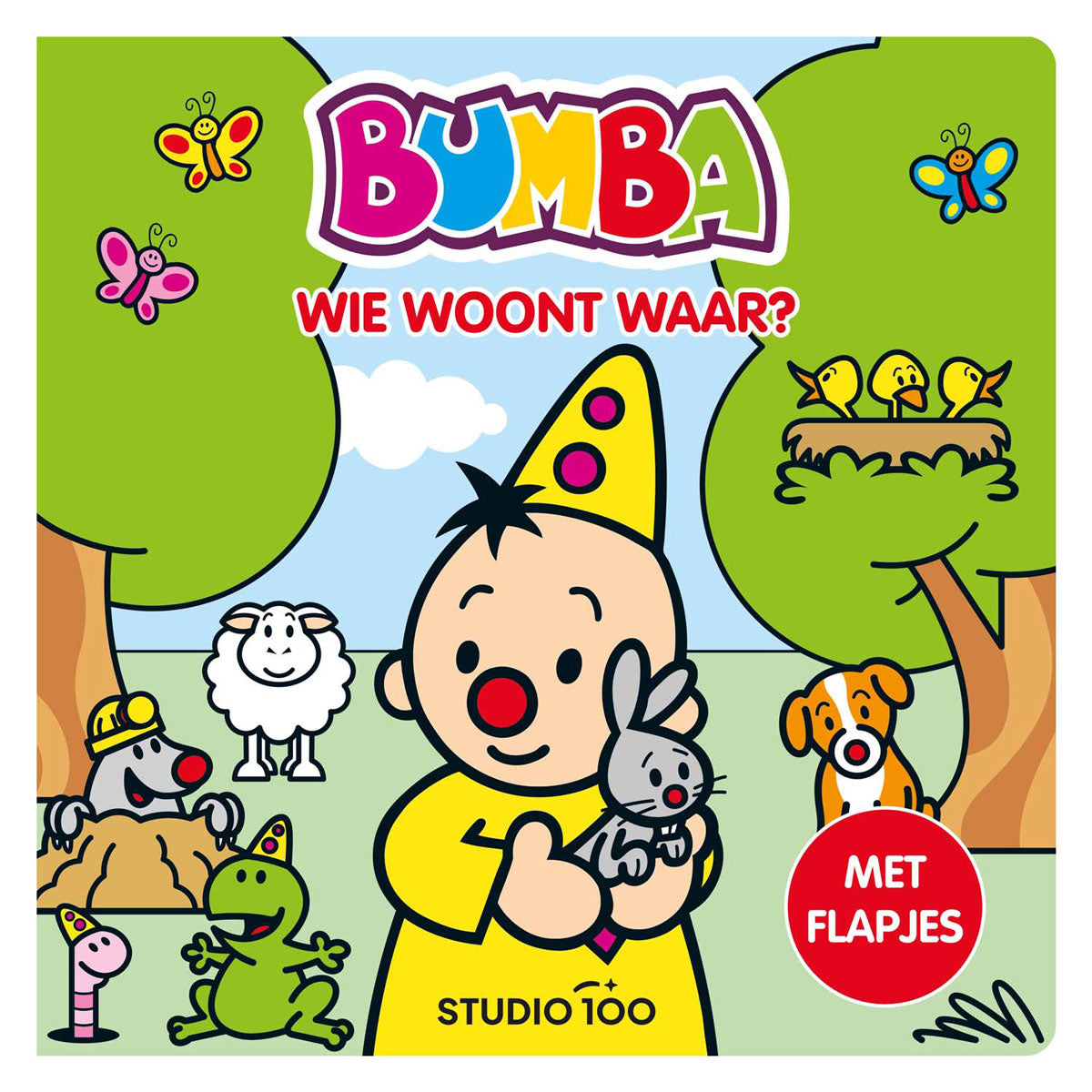 Bumba kartonboek met flapjes - wie woont waar?