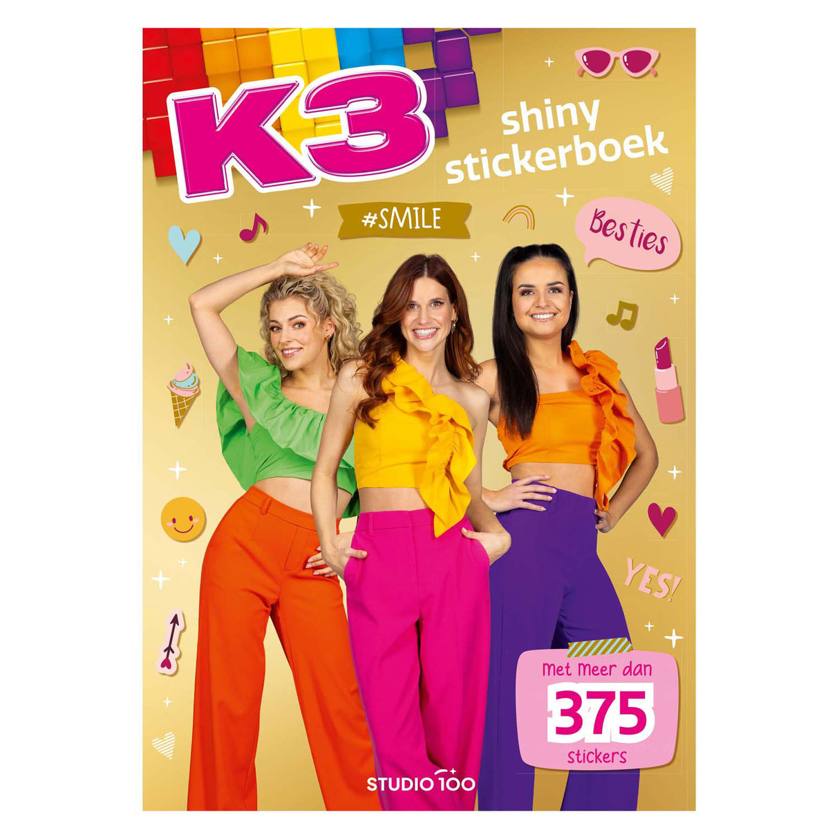 Studio 100 k3 stickerboek - shiny stickers