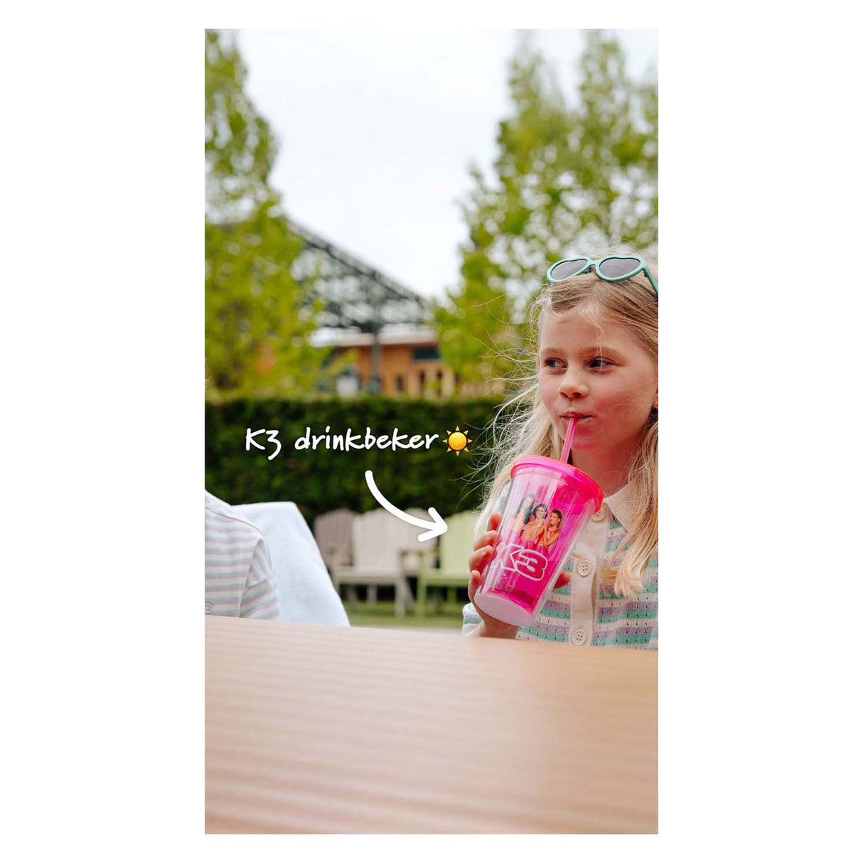 Studio 100 k3 drinkbeker met rietje