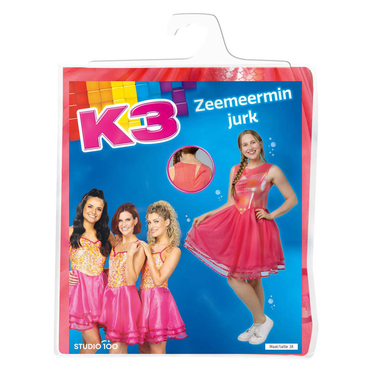 Studio 100 k3 verkleedjurk zeemeermin, maat 38