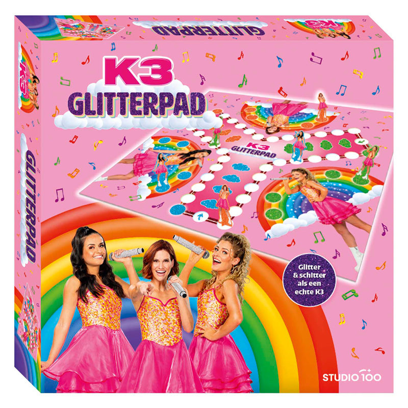 Studio 100 k3 bordspel - glitterpad