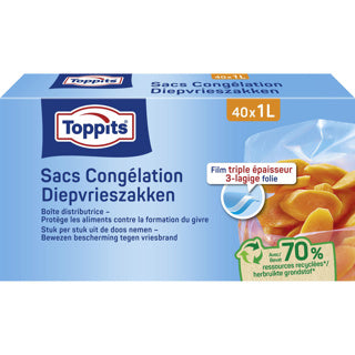Toppits diepvrieszakjes 1 liter 40 stuks