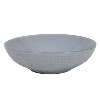 Diep bord woven textile grijs ø18x5,5cm