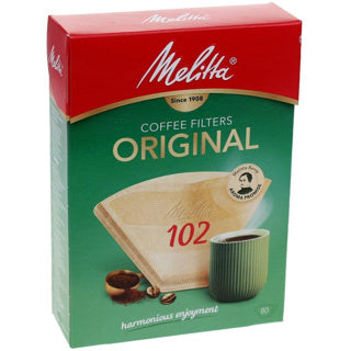Melitta koffiefilters 102 80 stuks bruin