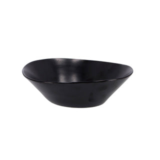 Slakom zwart 20,3x17xh6,4 cm vongola