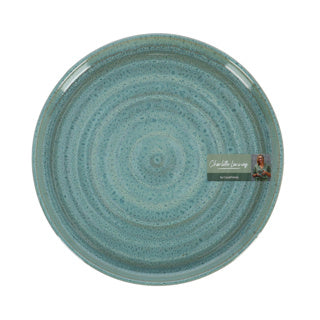 Bord plat d26 cm basalt ocean green