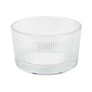 Schaaltje lines ø 8,5x5 cm glas
