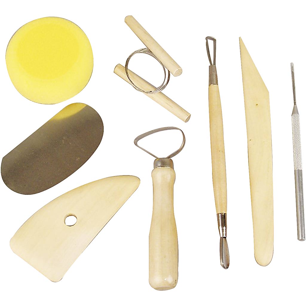 Creativ company modelleer gereedschapset, 8 stuk 1 doos