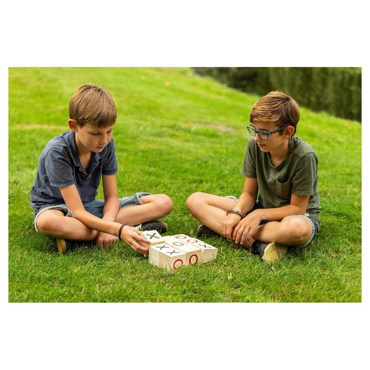 Outdoor play houten tic tac toe