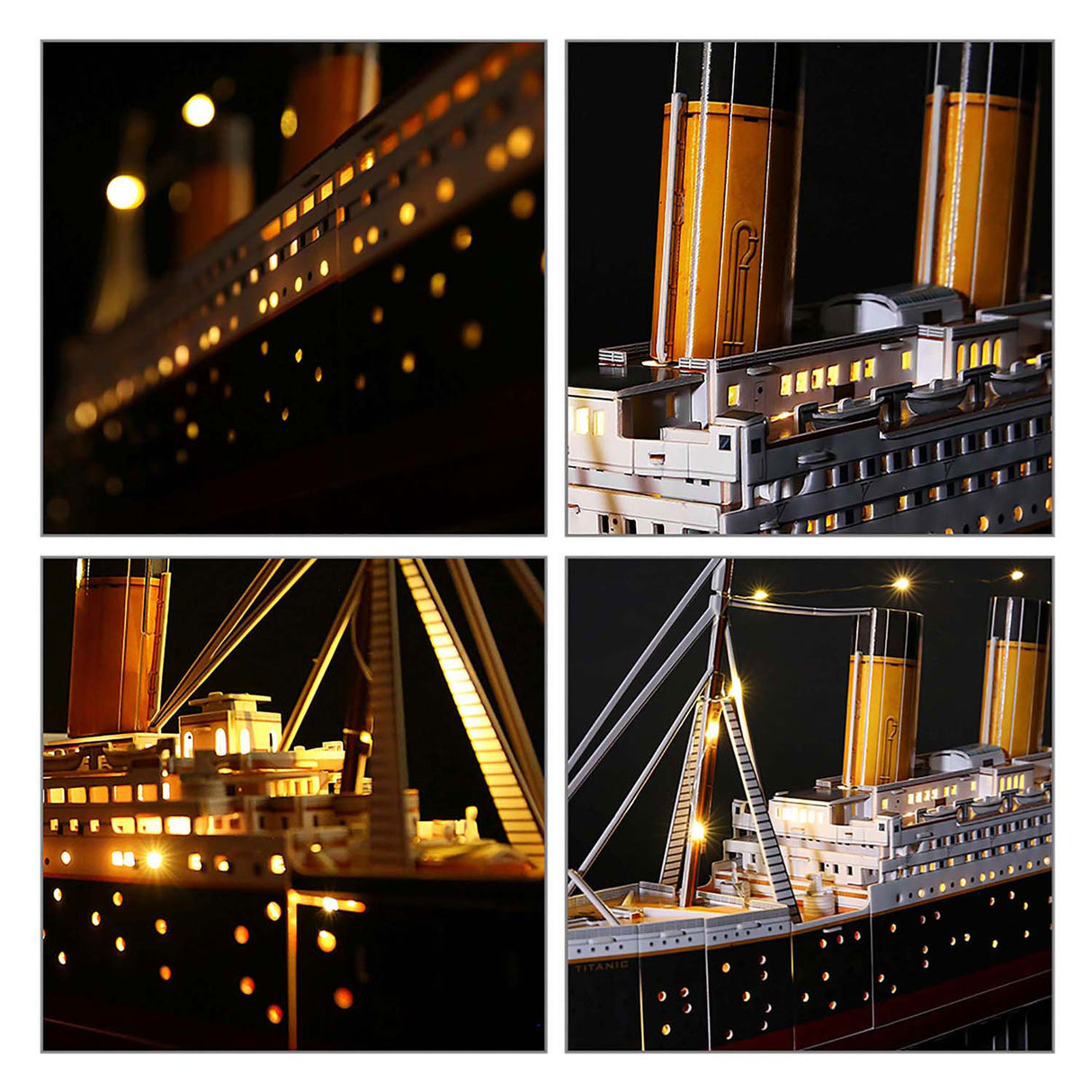 Cubic fun 3d puzzel titanic met led verlichting