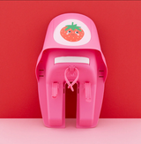 Qibbel widek poppenzitje pvc roze voor en achter