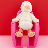 Qibbel widek poppenzitje pvc roze voor en achter