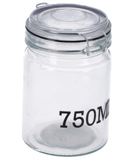 Voorraadpot glas 750 ml