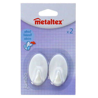 Metaltex plakhaken 2 stuks jumbo