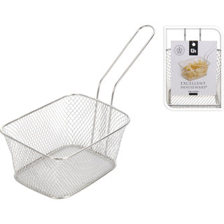 Excellent houseware mand friet rvs met greep