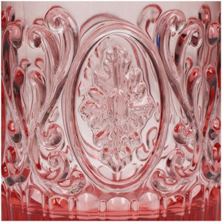 Geen merk beker beker 8,9x9,5 cm roze transparant