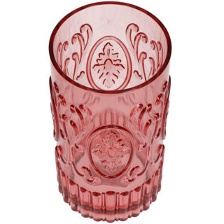 No brand tumbler acrylic pink 8.2x8.2x15.2cm