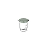 Glas maatbeker 500ml met deksel nordic sage