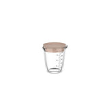 Glasmaatbeker 500ml met dekselkrijt